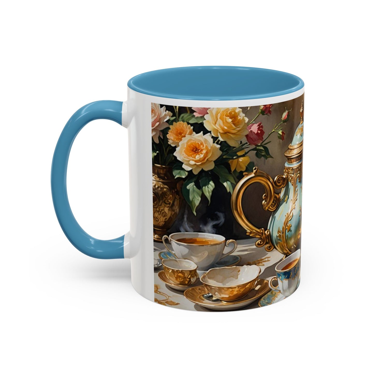 Mug with royal design and royal cup