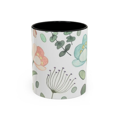 Floral Accent Coffee Mug (11, 15oz)