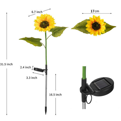 Solar Sunflower Garden Lamp-Add a Touch of Nature