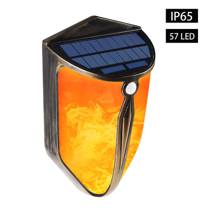 Solar-Powered Security Wall Light with Motion Sensor