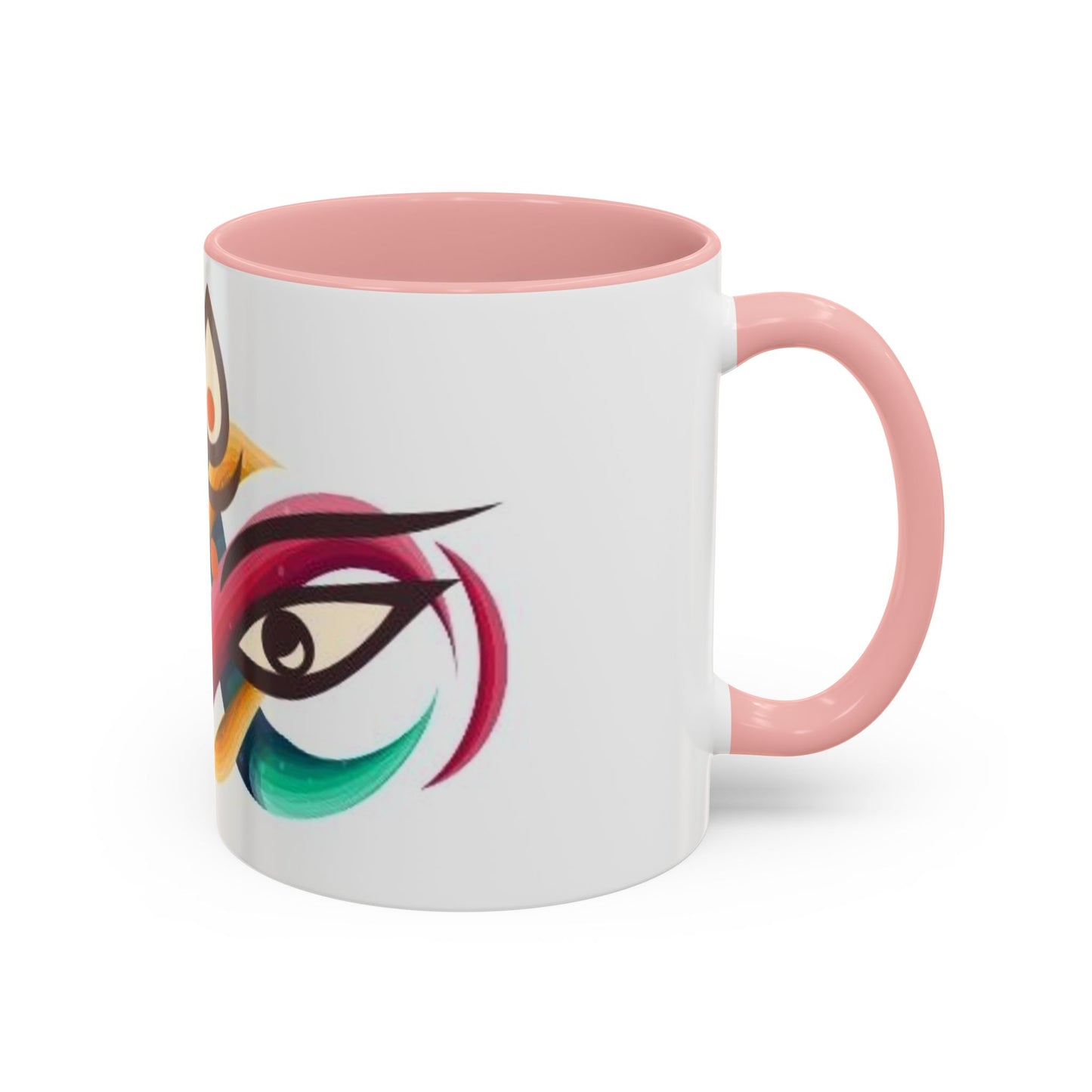 Mug with double eye design