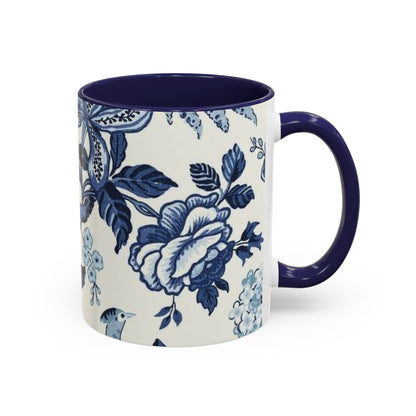 Mug Blue Floral Coffee Mug (11, 15oz)