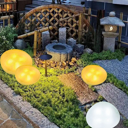 Solar Stone-Shaped Decorative Garden Light