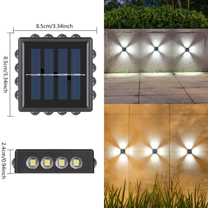 Solar Outdoor Wall Convex Mirror Lamp â€“ Modern Garden and Courtyard Lighting with IP65 Protection - OptiChoice