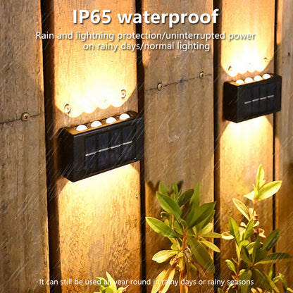 Solar Outdoor Garden Light Up And Down Glowing Atmosphere Wall Lamp Courtyard Street Landscape Garden Decorative Light - OptiChoice