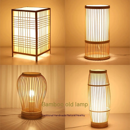 Nordic Style Wooden Zen Bedside Lamp