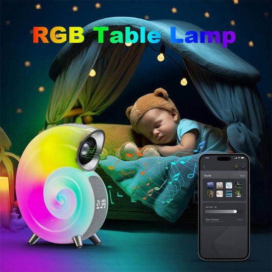 Atmosphere Light& Bluetooth Speaker& Alarm Clock  Lamp - OptiChoice