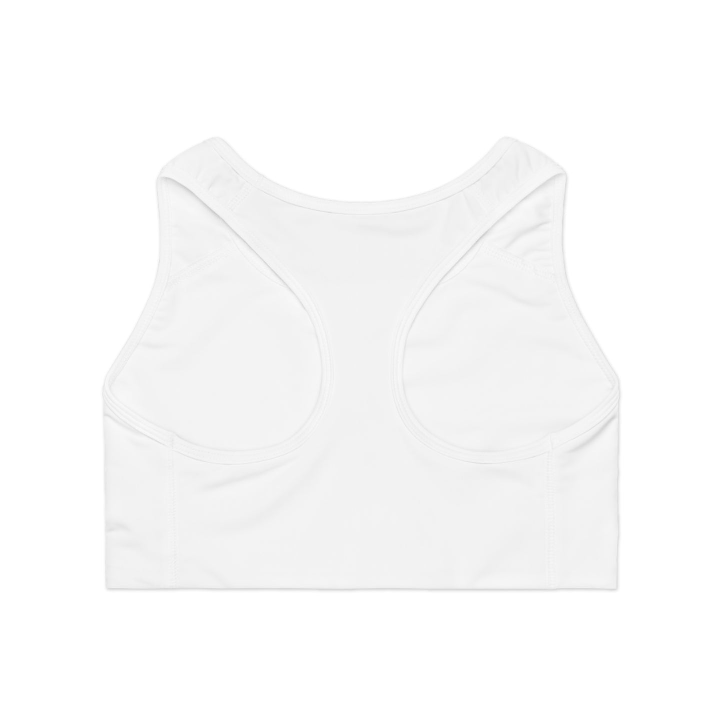 Sports Bra (AOP) with design love