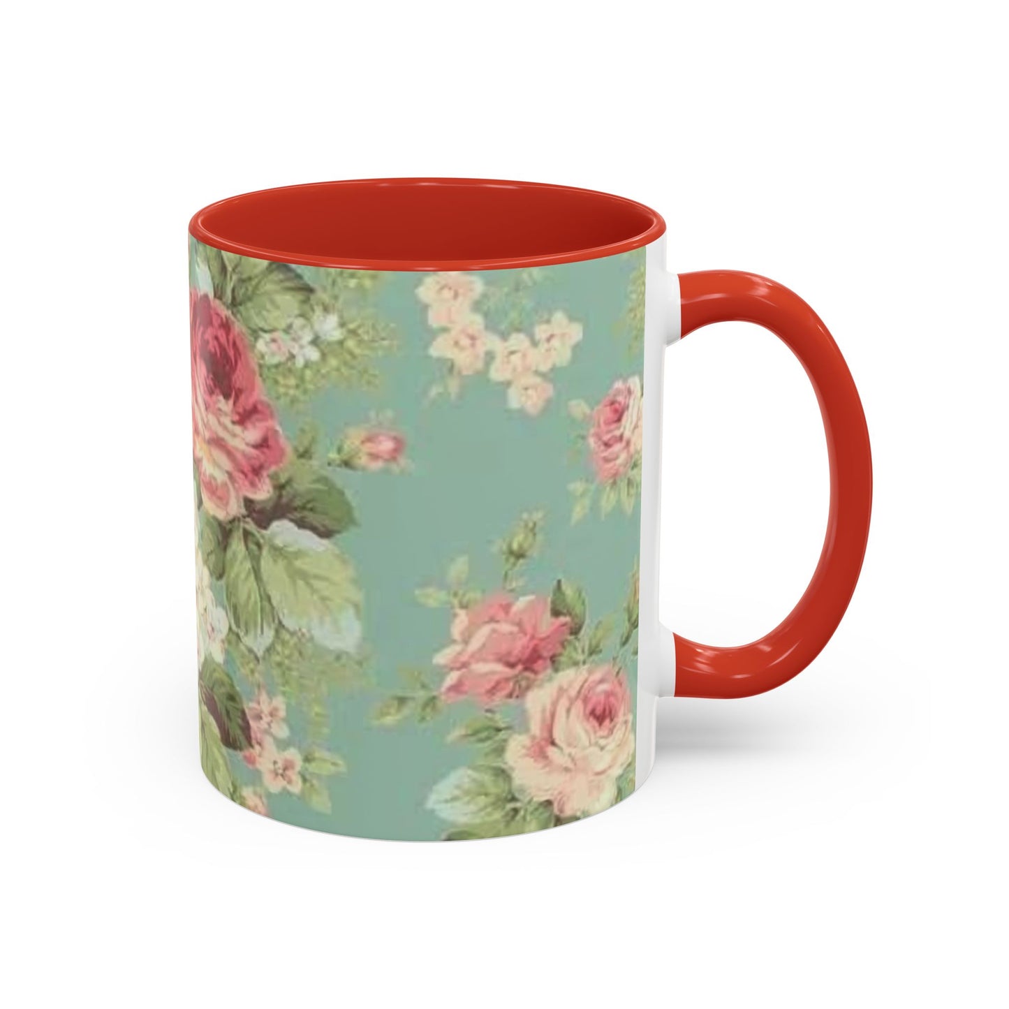 Floral Accent Coffee Mug (11, 15oz)