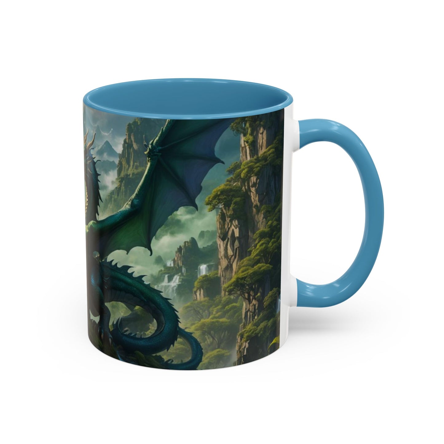 Mug with the design of two dragons