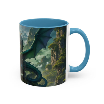 Mug with the design of two dragons