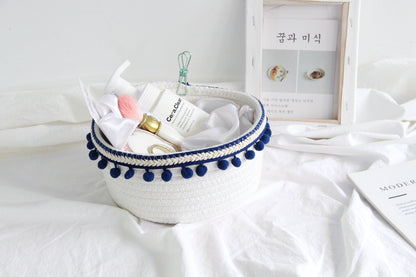 Nordic Cotton Rope Storage Basket | Foldable | Versatile | Handmade | Home Decor