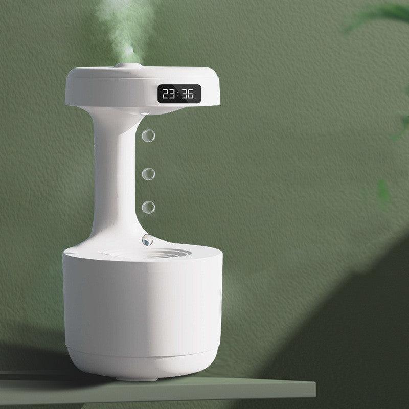 Bedroom Anti-Gravity Humidifier & Aroma Diffuser With Clock - OptiChoice