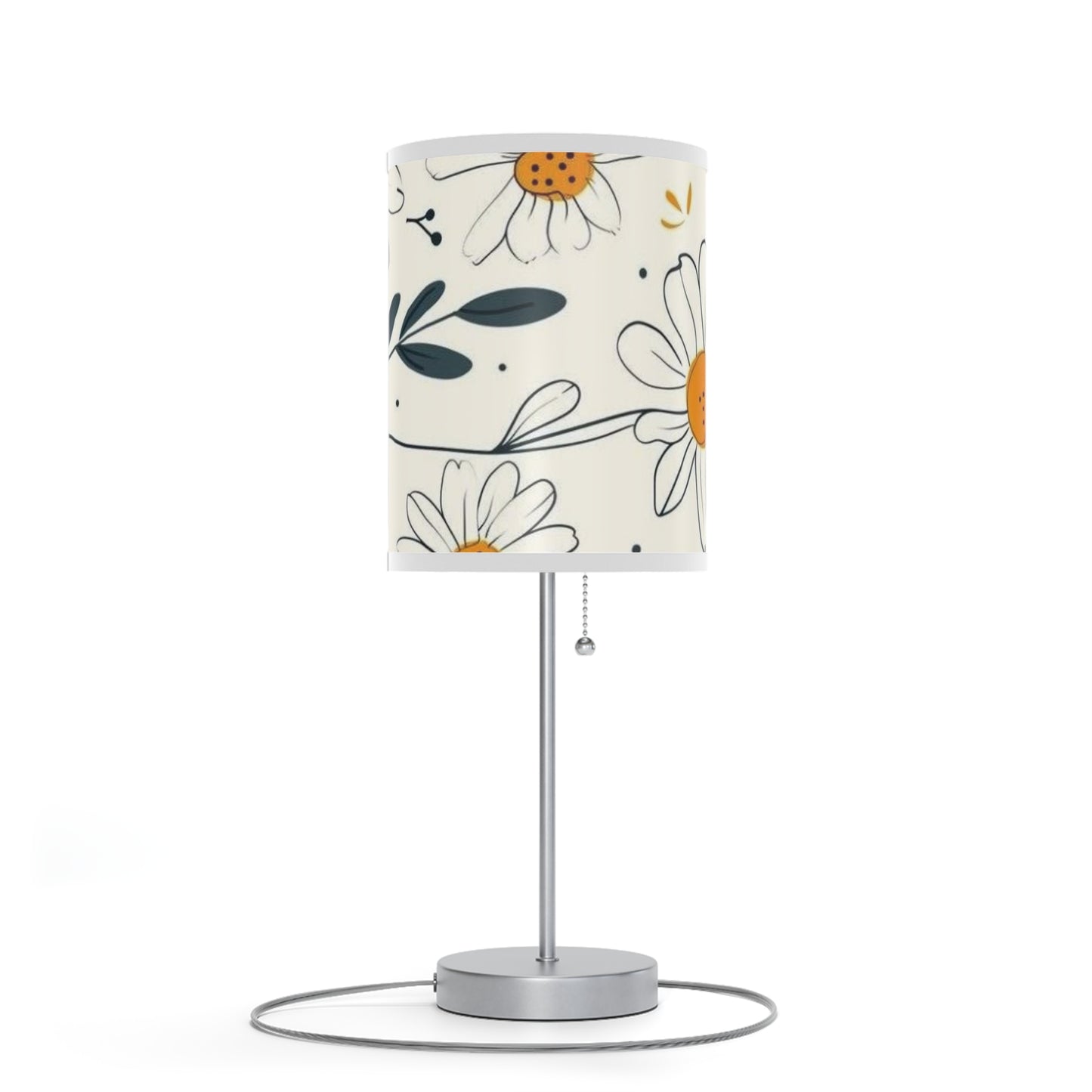 Lamp on a Stand, US|CA plug  with the design of chamomile flowers