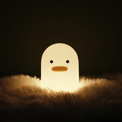 USB Charging Lovely Cartoon Dull Duck LED Night Light â€“ Charming and Practical Illumination