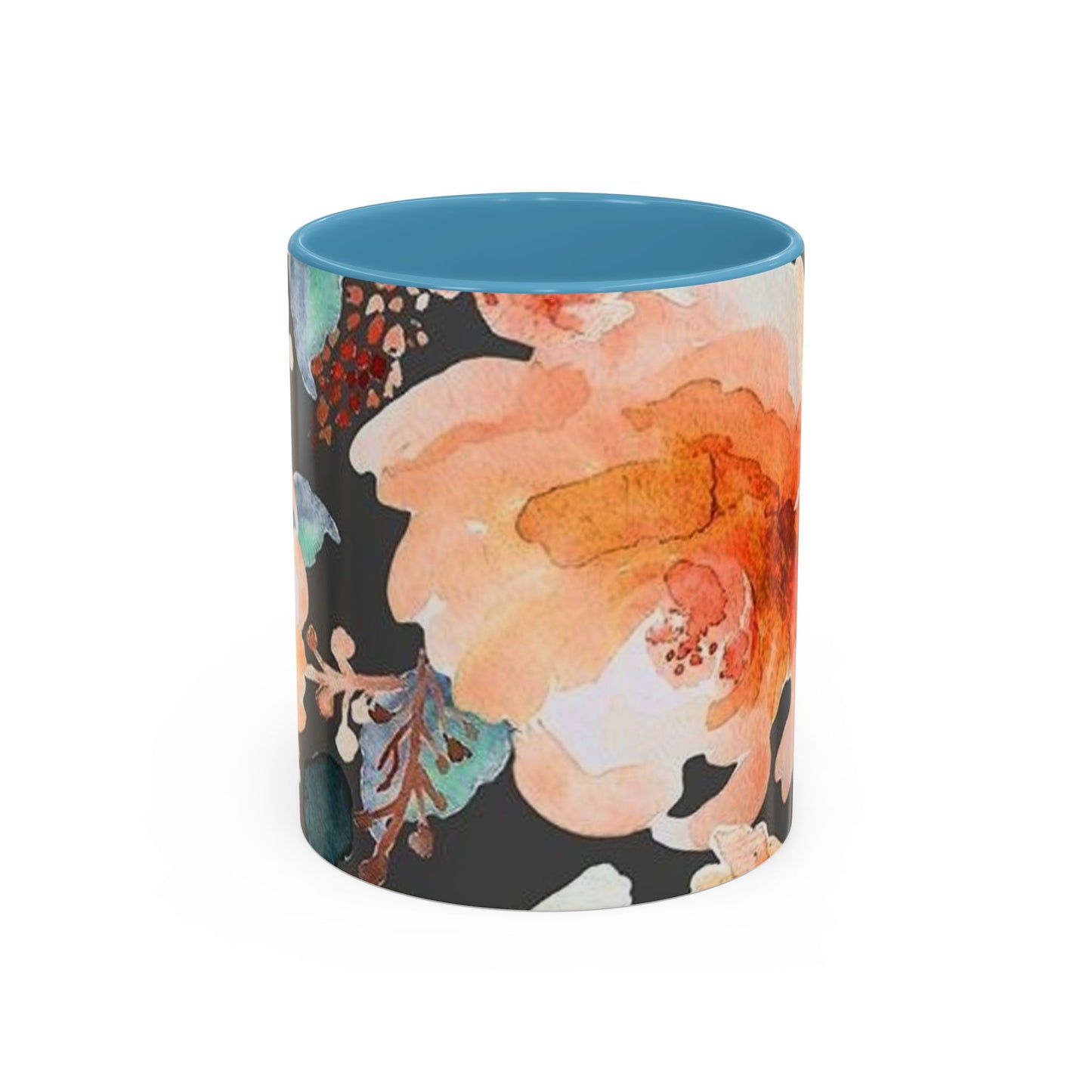 Floral Accent Coffee Mug (11, 15oz)