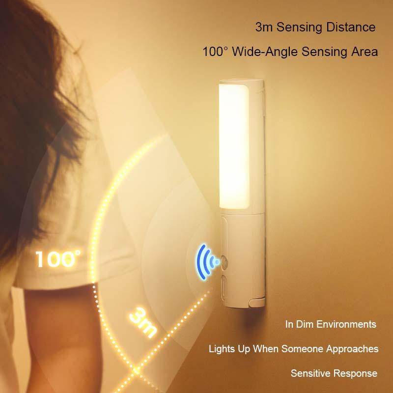 Multipurpose Human Motion Sensor LED Night Light | Rechargeable & Adjustable Color Temperature - OptiChoice