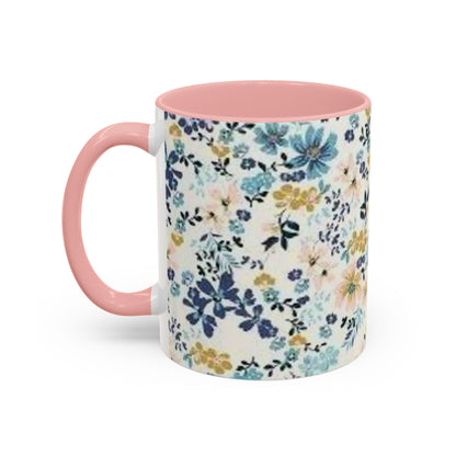 Floral Accent Coffee Mug (11, 15oz)