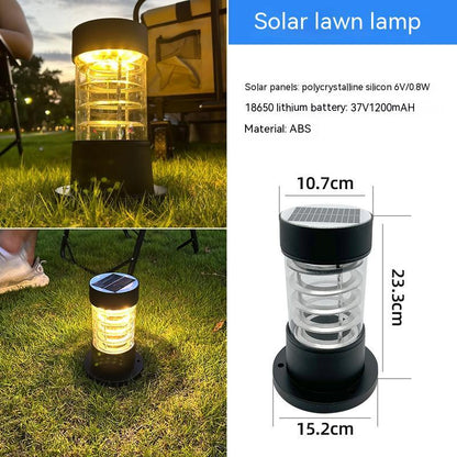 Outdoor Waterproof LED Solar Lawn Lamp for Garden and Courtyard Lighting