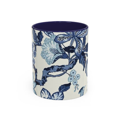 Mug Blue Floral Coffee Mug (11, 15oz)