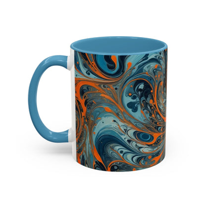 Mug with busy coloring design