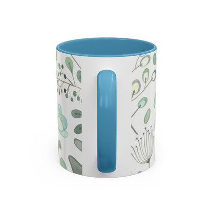 Floral Accent Coffee Mug (11, 15oz)