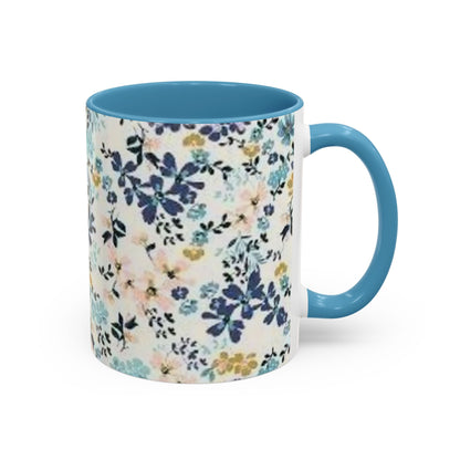 Floral Accent Coffee Mug (11, 15oz)