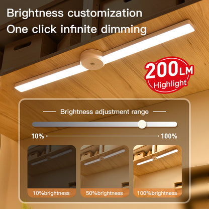 "Enhance your home with this Intelligent Cabinet Light. Features motion sensor, foldable design, adjustable brightness, and multi-color options."