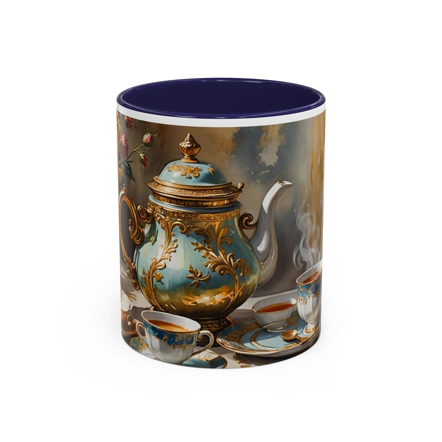 Mug with royal design and royal cup