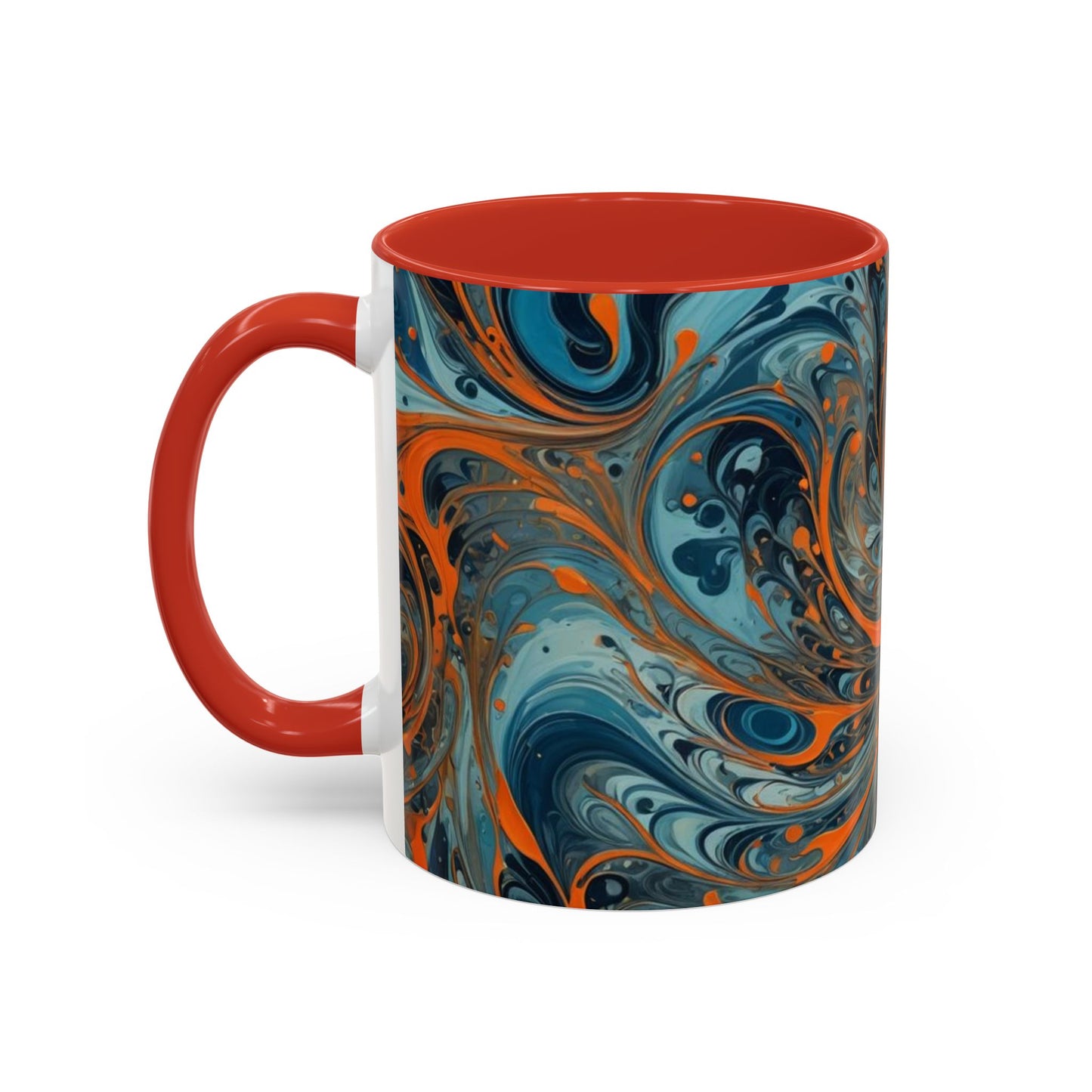 Mug with busy coloring design