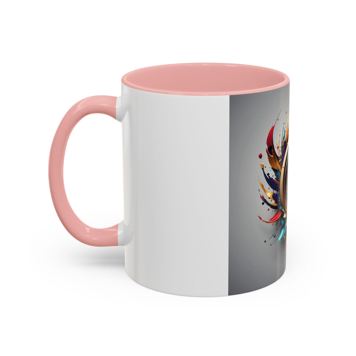 mug with cosmic eye logo