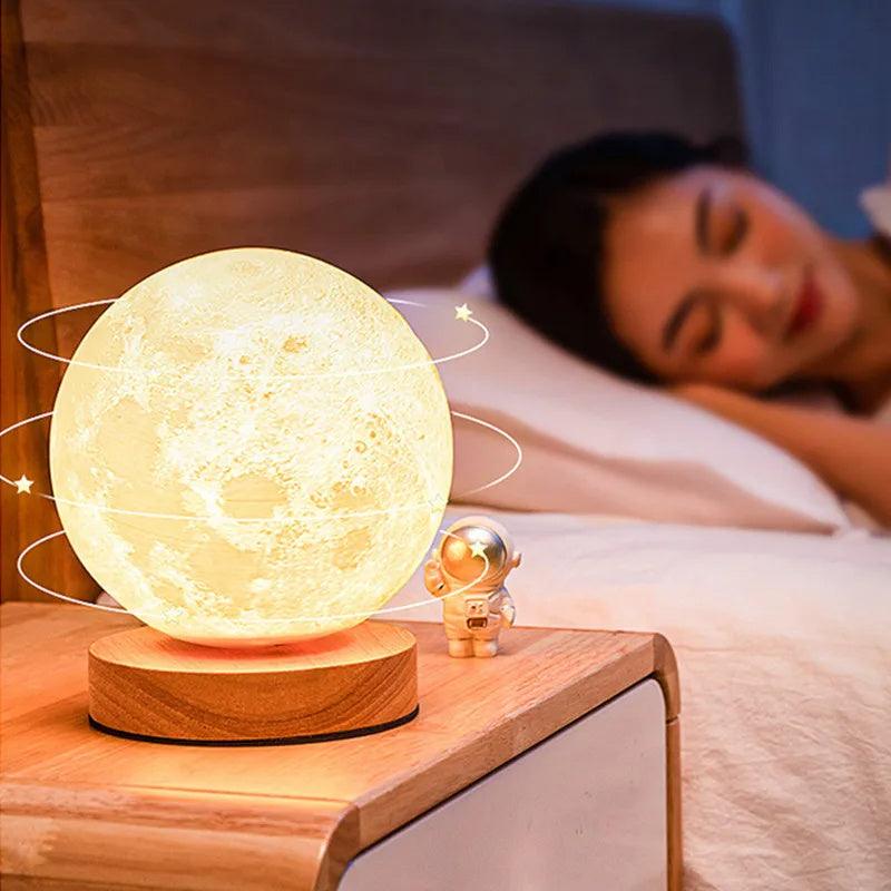 Creative 3D Magnetic Floating Levitating Moon Lamp - OptiChoice