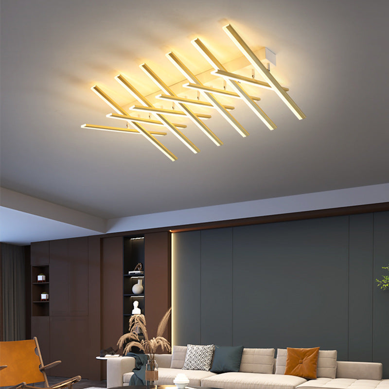 Modern Minimalist LED Chandelier | Wave Design | Living Room Lighting | Home Decor