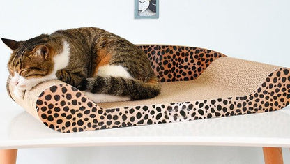 Corrugated Cat Sofa â€“ Durable & Comfortable Lounge for Cats - OptiChoice