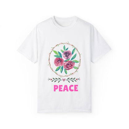 Flower Unisex Garment-Dyed T-shirt