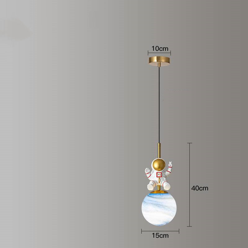 Astronaut Chandelier | Modern Minimalist | Kids Room | LED Lighting | Adjustable Height