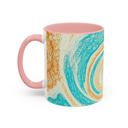 Accent Coffee Mug with watercolor design