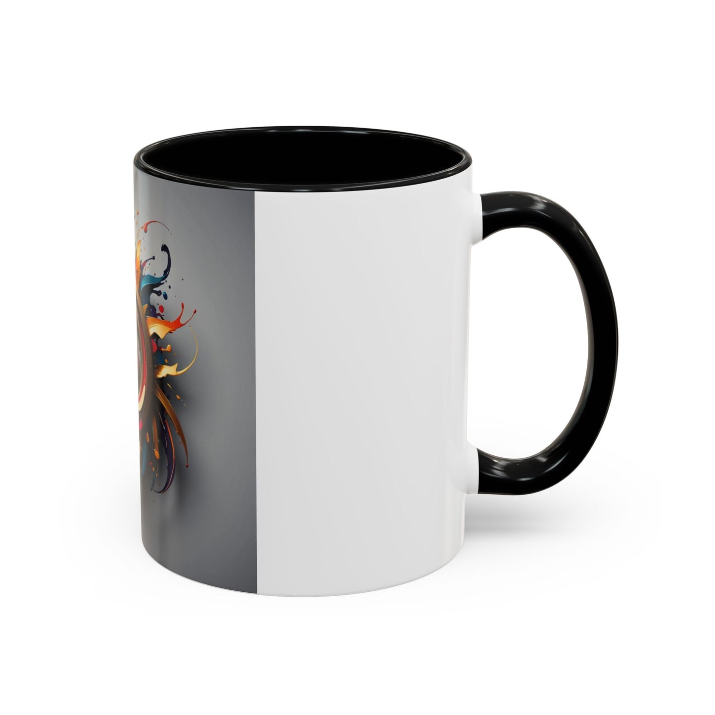 mug with cosmic eye logo