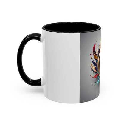 mug with cosmic eye logo