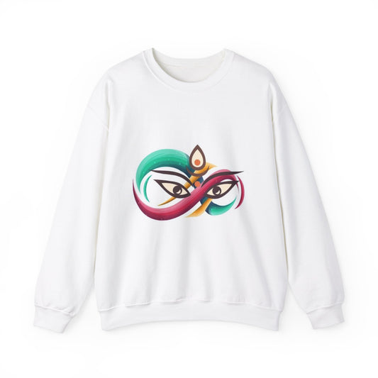 Sweatshirt ith double eye design