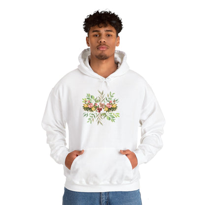 Unisex Flower Hooded Sweatshirt