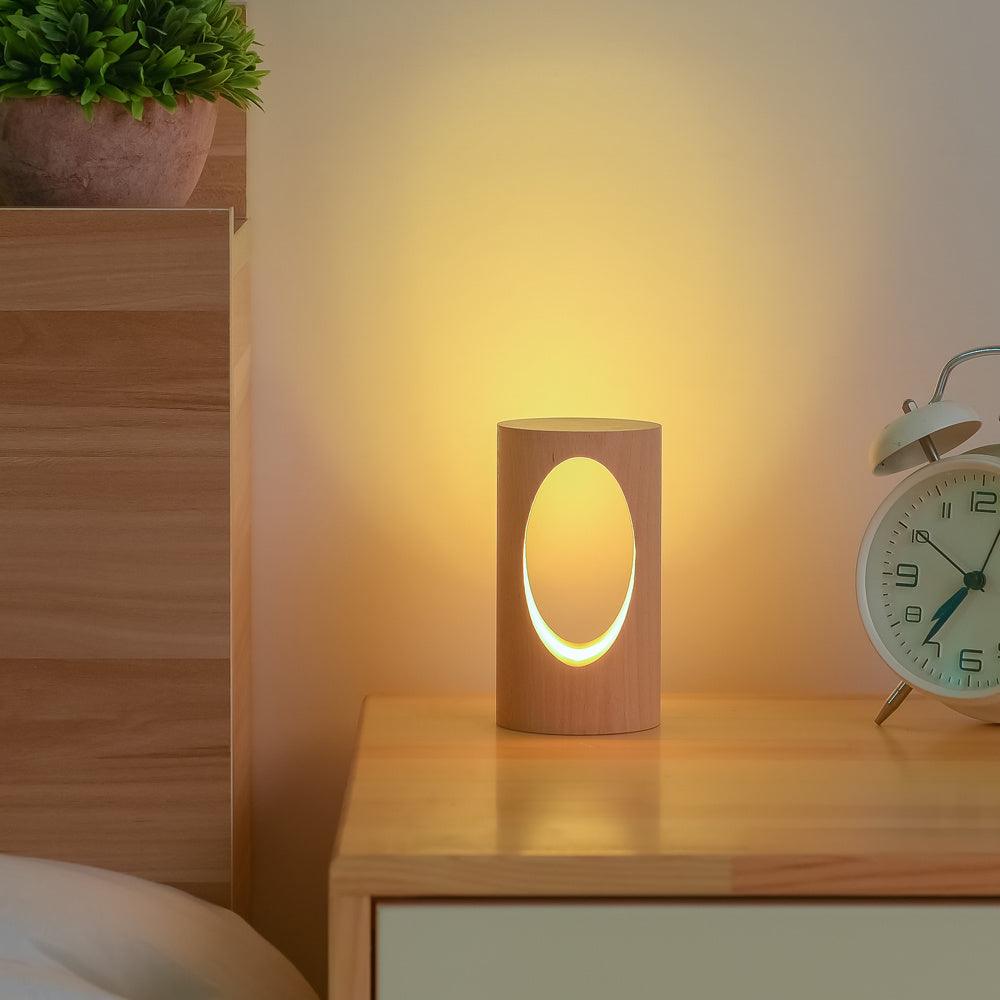 Solid Wood LED Reading Lamp â€“ Elegant European Style