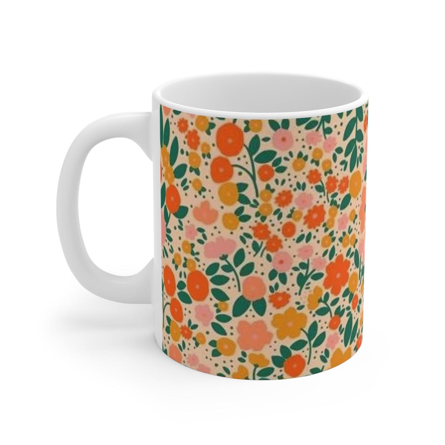 Floral Coffee Mug 11oz