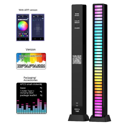 3D Double-Sided Pickup Light | RGB | Voice Control | Music Rhythm | Colorful Ambiance