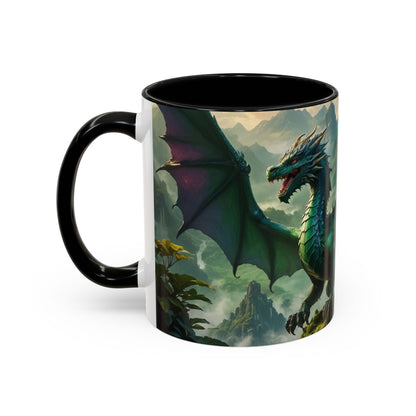 Mug with the design of two dragons