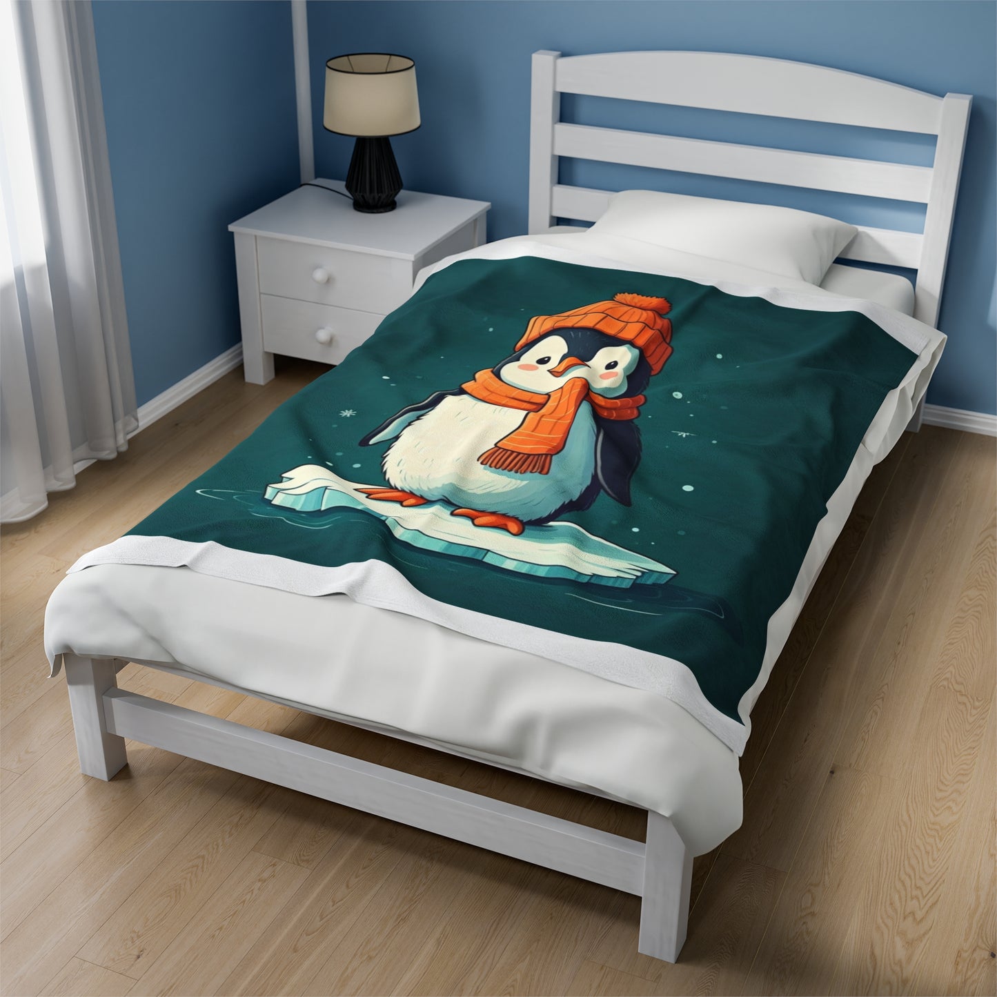 Kids Penguin Plush Blanket