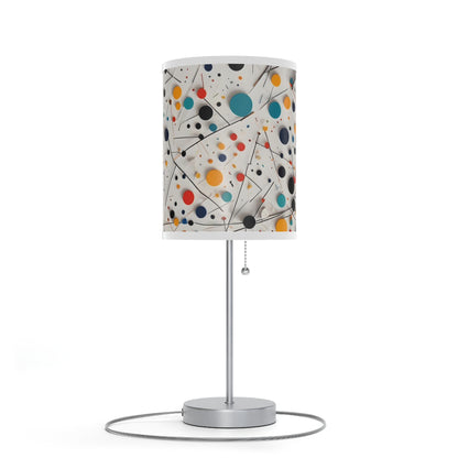 Lamp on a Stand, US|CA plug withwith Matematical forms design