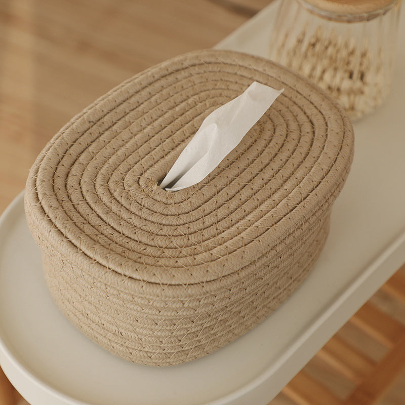 Nordic Cotton and Linen Tissue Box-A Stylish and Functional Piece