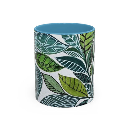 Accent Coffee Mug Pillow Eucalyptus leaf