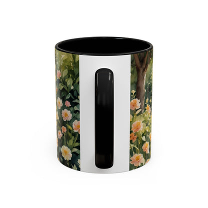 Mug with a beautiful woman in paradise design